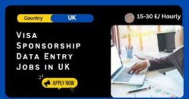 Visa Sponsorship Data Entry Jobs in UK 2025 – Apply Now
