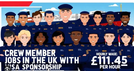 Visa Sponsorship Crew Member Jobs in UK 2025 – Apply Now